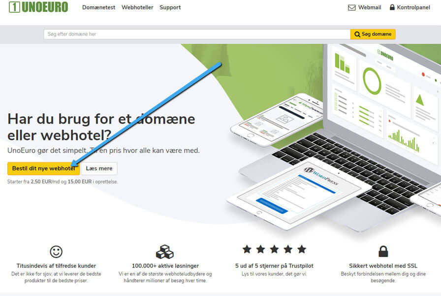 bestil webhotel hos simply