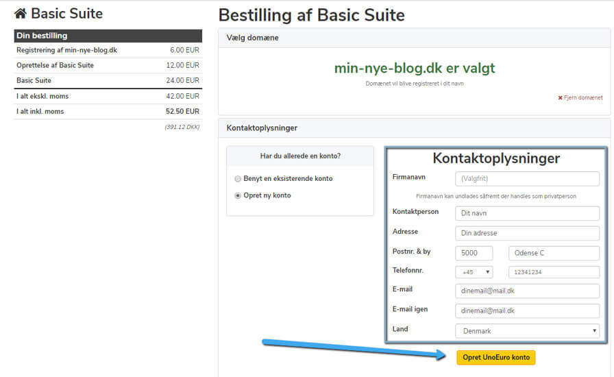 Gennemfør betaling hos Simply