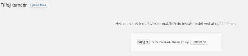 Her uploades tema